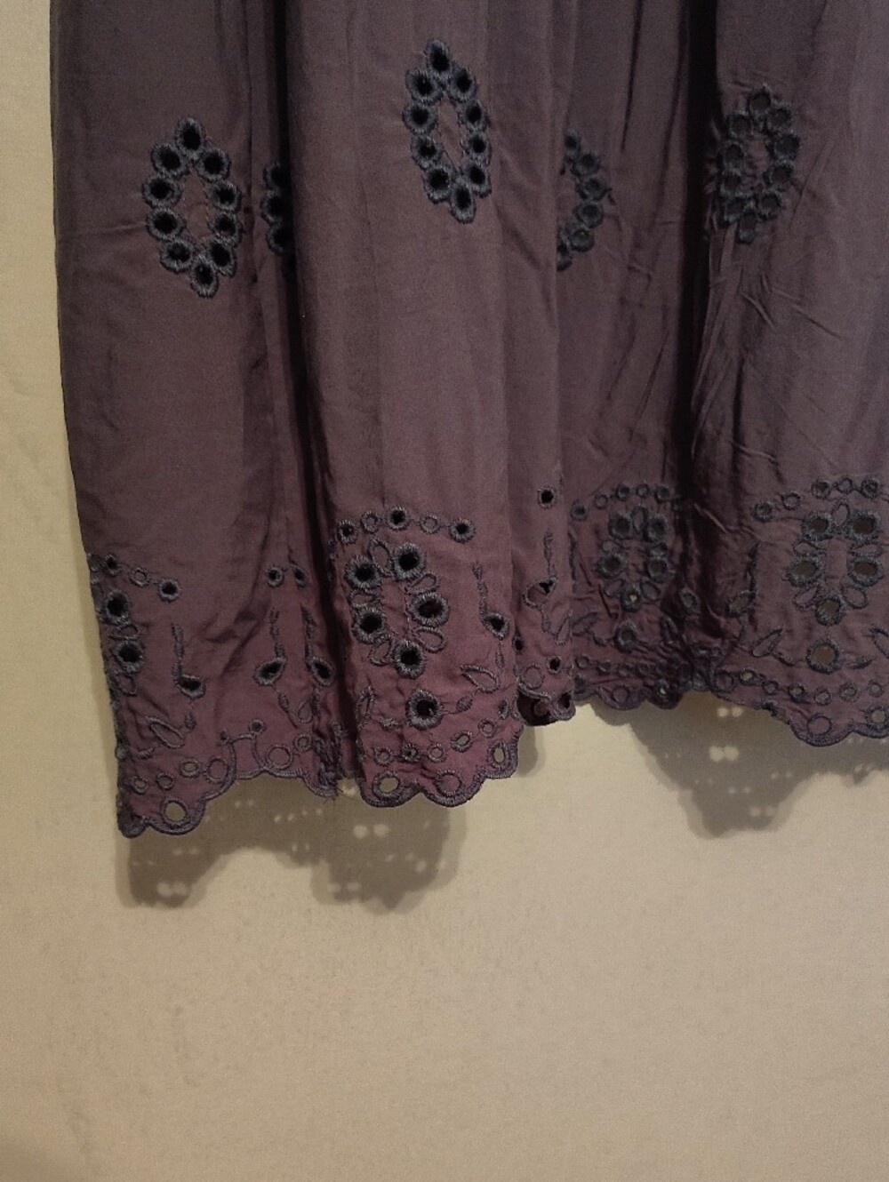 Purple Embroidered Long Kimono Cardigan - Picture 8 of 9